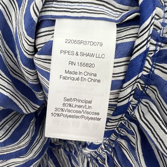 Veronica Beard Blue and White Buttoned Sundress - Picture 11 of 11